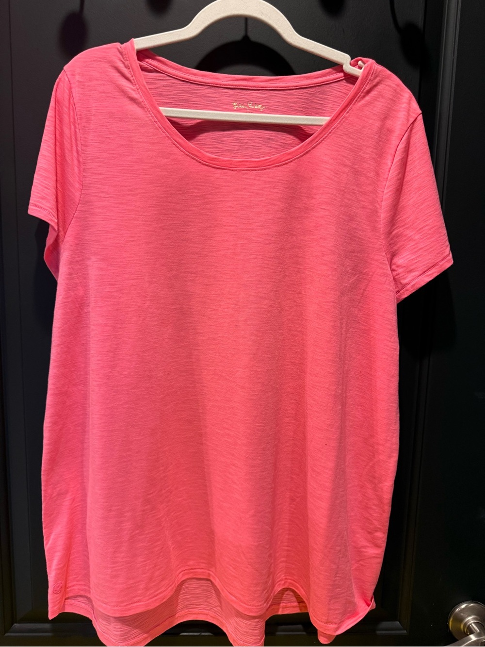 Lilly Pulitzer Short Sleeve Scoop Neck Tee - Bright Pink